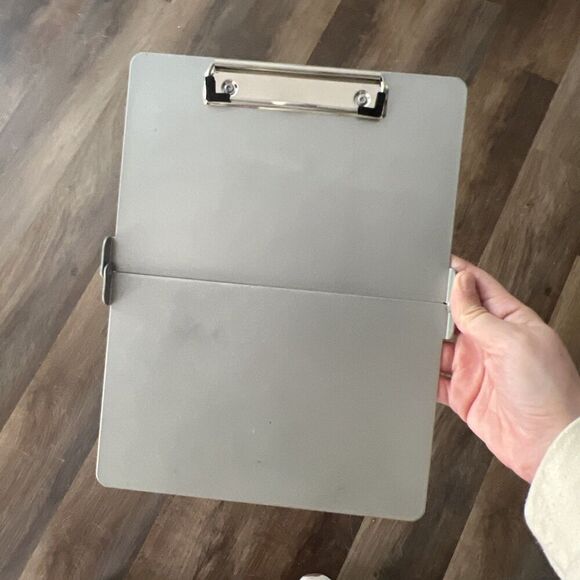 White Coat Medical Edition Clipboard Foldable Metal Hinge Conversion EKG QRS - Picture 5 of 6